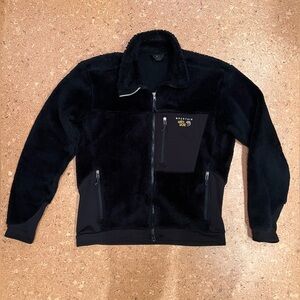 Mountain Hardwear Men’s Black Pile Fleece Jacket | Size L